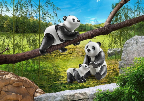 Playmobil 70353 Family Fun Animales Osos Pandas Con Bebe