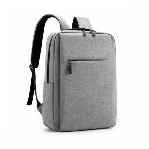 Mochila Notebook Impermeável Saída Usb Carregador Cinza Desenho do tecido Liso