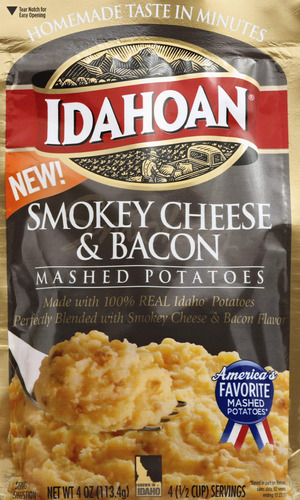 Idahoan Smokey Cheese & Bacn Mashed - Mezcla De Patatas Inst