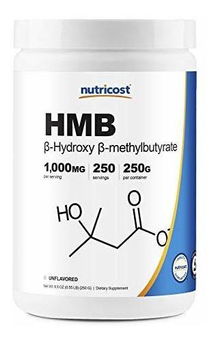 Nutricost Hmb Polvo (beta-hidroxi Beta-metilbutirato) 250 G