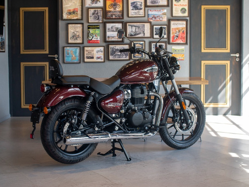 Imagen 4 de 25 de Royal Enfield Meteor 350 Stellar Roja Reserva Ya