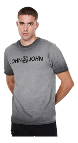 Camiseta John John Regular Fit Basic Cinza Chumbo Tam. P