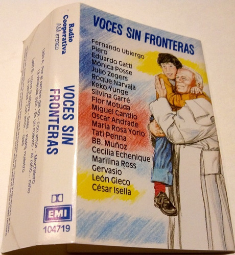 Cassette Voces Sin Fronteras,cantos A Juan Pablo Ii