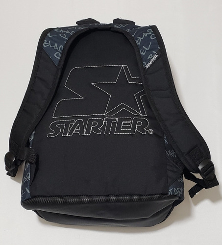 Imagem 6 de 7 de Mochila Starter Azul Estampada 2 Compartimentos Importada