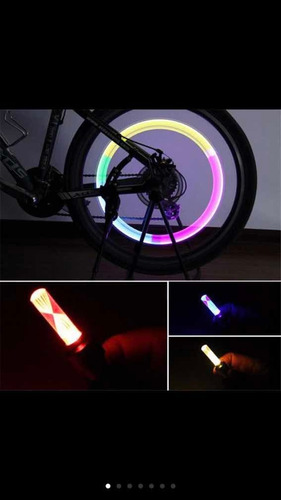 Luz Color Capa De Bico De Ar Bicicleta Par