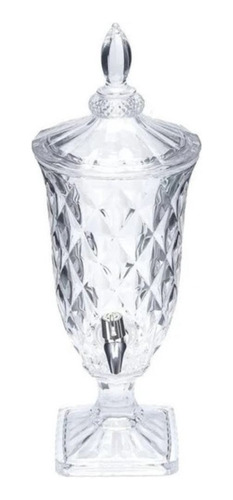 Kit Suqueira 2 Litros+6 Taças 265ml Diamond Sucos Coquetéis Cor Transparente