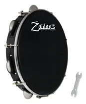 Comprar Pandeiro Profissional Abs Preto 10 Polegadas Pele Preta Marca Zaidan's Samba Pagode Percussão Instrumentos Musical