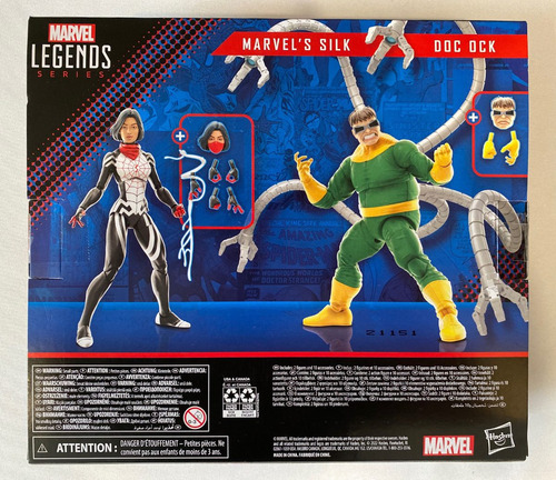 Doc Ock & Silk Marvel Legends Spiderman Doctor Octopus 6pulg (Usado)