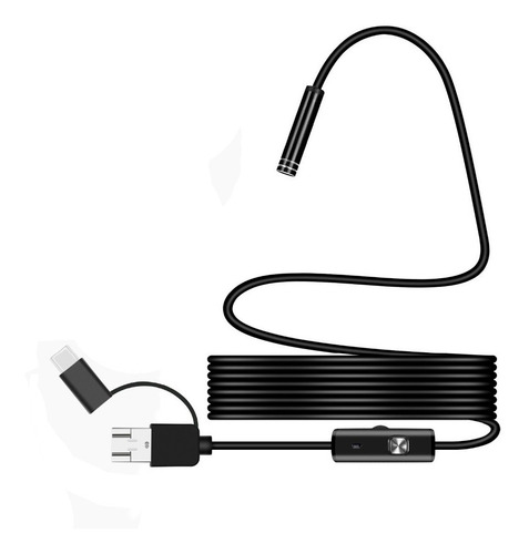 Mini Câmera Cabo Flexível 2m Plug Tipo C Micro Usb Android