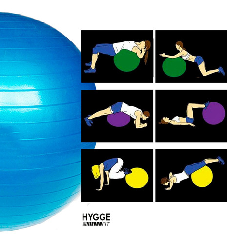 Pelota Esferodinamia 55 Cm Gimnasia Yoga Rehabilitacion