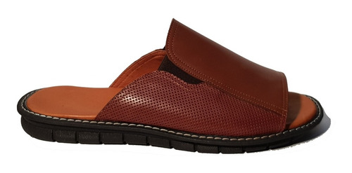 Sandalias Hombre Suecos Tabbuso Tom De Cuero Negro Marrón