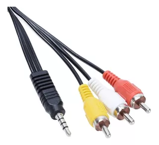 Cable Rca A 3.5 Plug A/v Conectores Niquelados 1,8 Steren