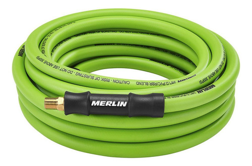 Manguera De Aire Híbrida De Pvc/caucho De 3/8 PuLG X 25 Pies Color Verde Lima