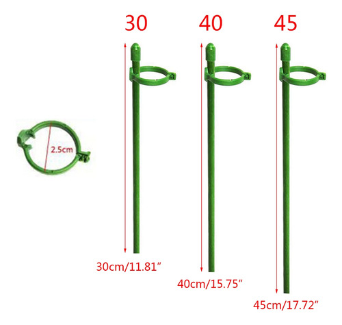 Estacas Ajustables Para Soporte De Plantas De Un Solo Tallo