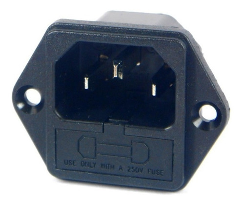 Kit C/ 3 Conector Tomada Ac 10a Fixação Painel Iec320 C14