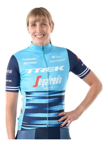 Camiseta De Ciclismo Feminina Equipe Trek-segafredo Santini