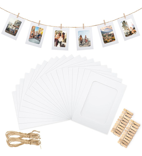 50 Unidades De Molduras De Papel Para Molduras Fotográficas