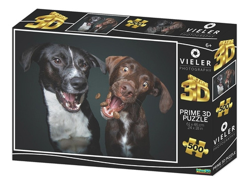 Puzzle Rompecabezas 3d 500 Piezas Perros Selfie Prime 3d