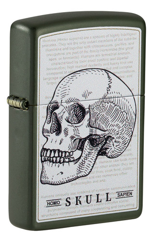 Imagen 1 de 10 de Encendedor Zippo Lighter Skull Design