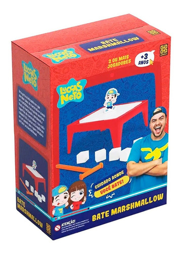 Brinquedo Jogo Bate Marshmallow Luccas Neto Grow 03725