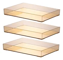 Comprar Kit 3 Bandejas Retangular Organizadora Cozinha Bar Bebidas