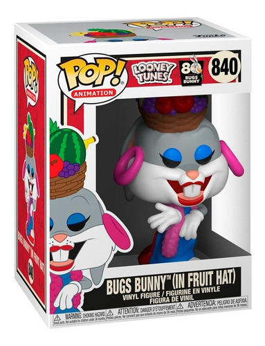 Funko Pop! Looney Tunes 80 - Bugs Bunny (in Fruit Hat) #840