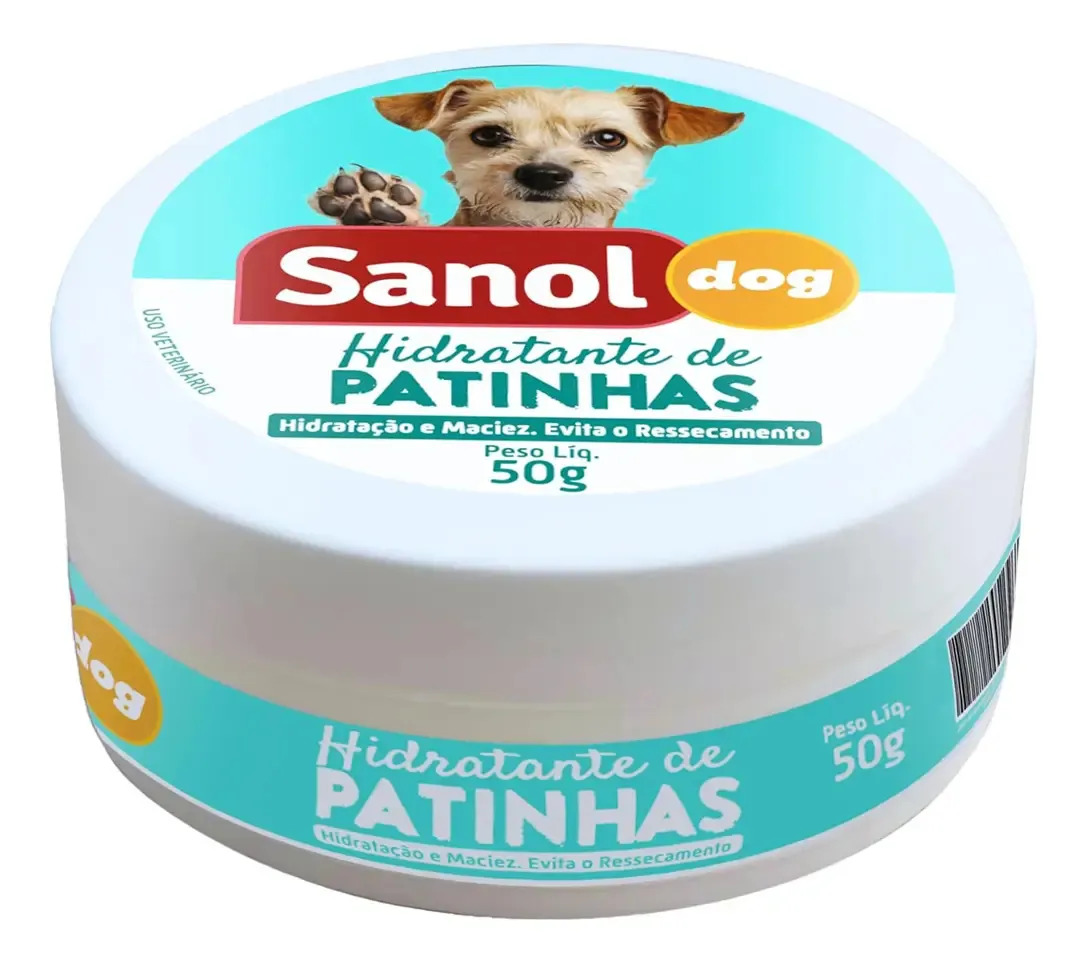 Creme Hidratante Para Patinhas De Cães 50g Sanol Dog