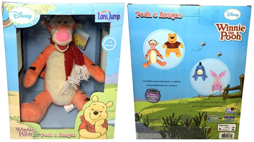 Imagem 5 de 5 de Boneco Pelúcia Disney Tigrão Natal - Turma Urso Ursinho Pooh