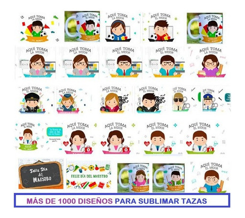 Profesiones  Aquí Toma El Mejor Sublimacion Tazas Pack 2