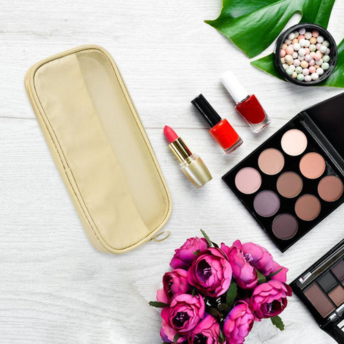 Bolsa De Maquillaje De Malla Boletería De 22cmx10.5cmx1.5cm