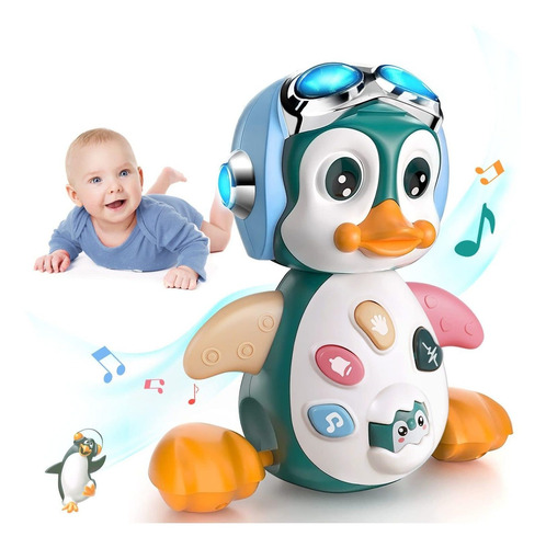 Moontoy Juguetes De Pingüino Para Bebés De 6 A 12 Meses Con