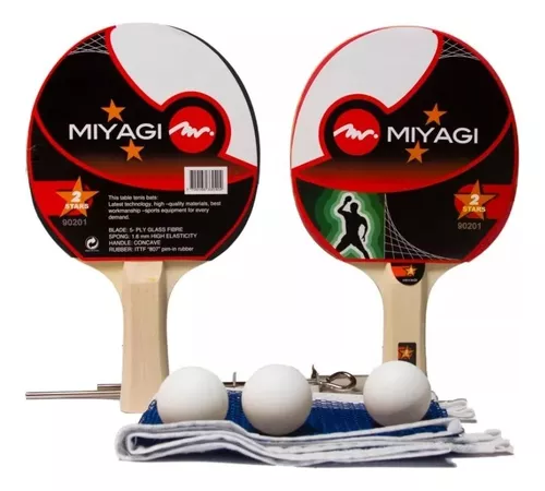 Set Raquetas Ping Pong 3 Pimpones Y Malla Miyagi – TIENDABI