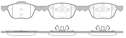 Juego De Pastillas De Freno Ford Focus Hatchback 09/10