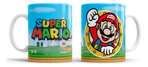 Kit Imprimible Plantillas Tazas Super Mario Sublimación M12