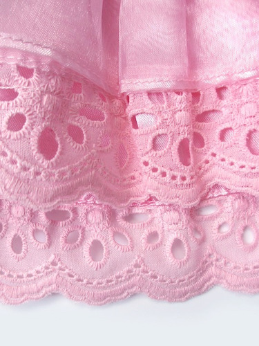 Imagen 4 de 7 de Producto Ropa Para Perro Vestido Rosado Con Tela Tipo Seda