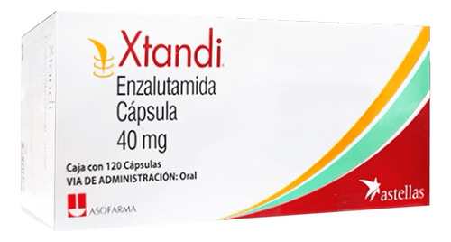 Xtandi 40 Mg Enzalutamida Asofarma Pastillas 120 Unidades