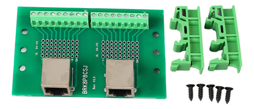 Placa De Terminales De Tornillo Con Conector Ethernet Rj45 B