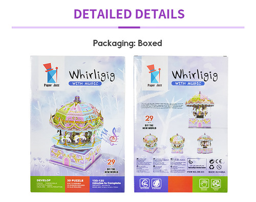 Carrusel De Música R Puzzles Para Niños, Carrusel, Caja De M