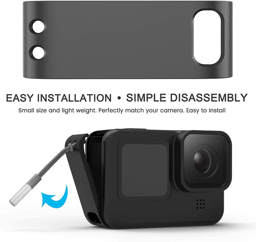 Cubierta Protectora Tapa Lateral Compatible Gopro Hero 9