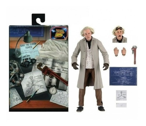 Figura Doc Emmett Brown Volver Al Futuro 2 Original 