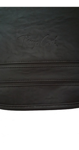Imagen 6 de 6 de Morral Rênzô Negro, Portatablet 12puLG (28×22×5), Cuero Pu.