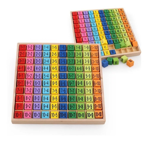 Imagen 1 de 7 de Juego Tabla De Multiplicación Fácil Montessori Juguete