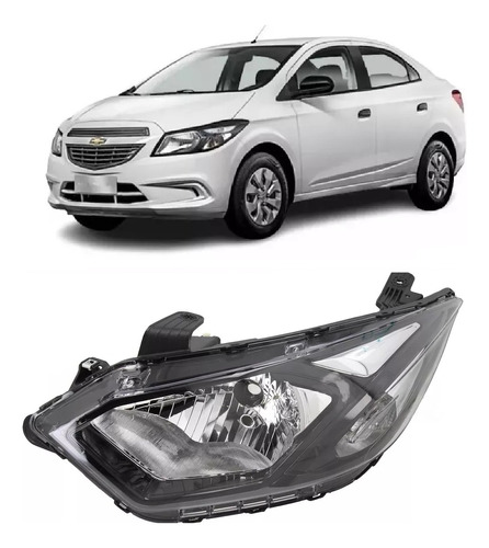 Optica Chevrolet Prisma Lt 2016 2017 2018 2019 Sin Led