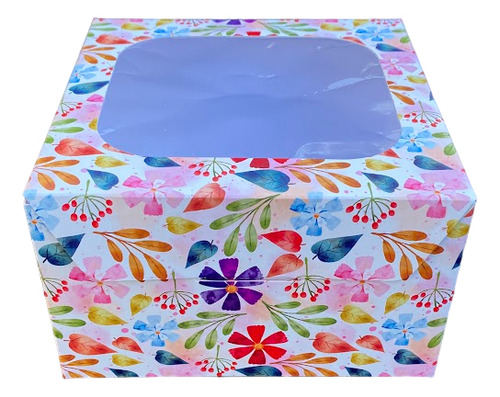 Cajas 17x17x10 Con Flores Artesanias X 10 Und