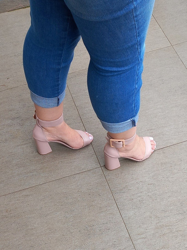 Imagem 3 de 5 de Sandália Avarca Feminina Flatform Rosa Corda Espadrille