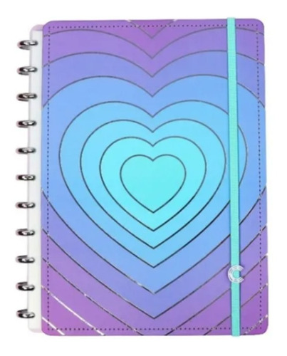 Caderno Inteligente Grande Lovely Silver Love