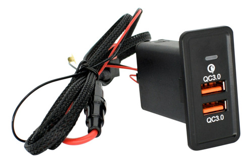 Cargador Usb Dual For Coche De 12 V, Qc3.0, Carga Rápida, U