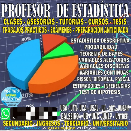 Imagen 4 de 5 de Profesor De Análisis Matemático Cálculo Álgebra Estadística