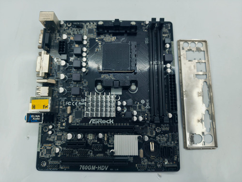 Placa Mãe Asrock 760gm-hdv Fx Socket Am3 Ddr3 Com Espelho