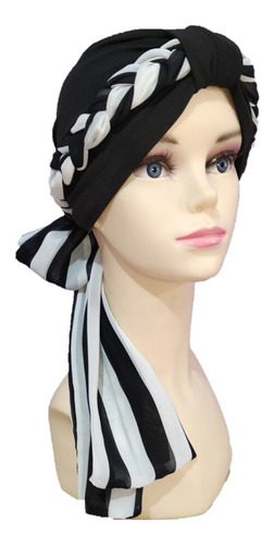Turbante Tyamia Mujer Algodón Seda Trenza Ligera